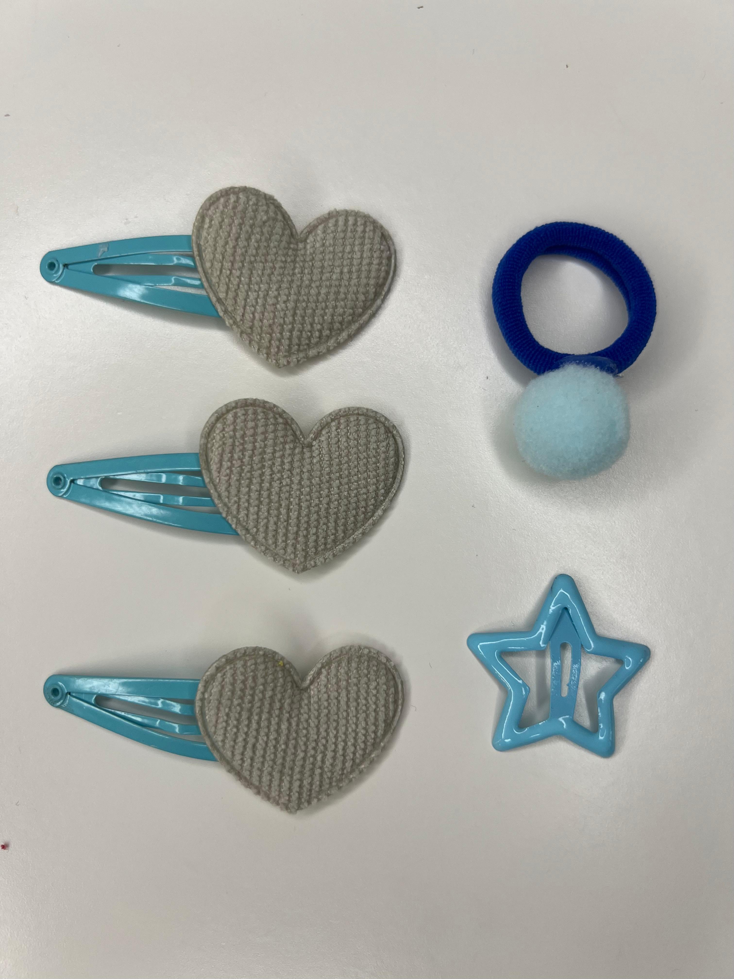 Set agrafe cu inimioare