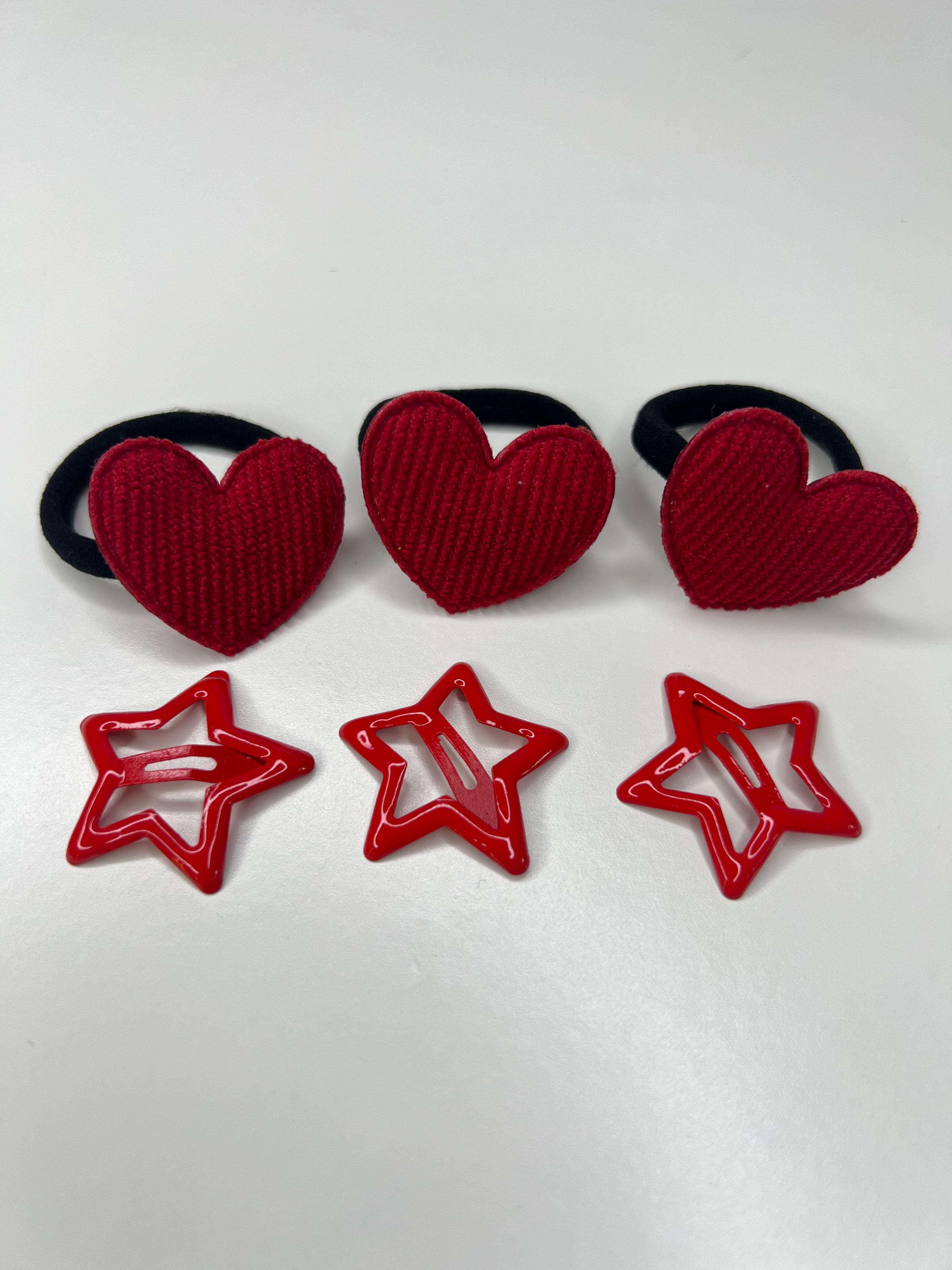 Set accesorii cu inimioare